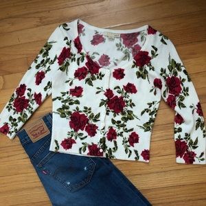 • floral cardigan •